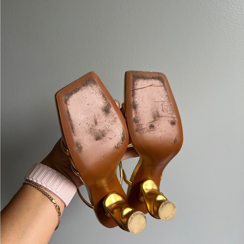 Cult Gaia Gold Sandals size 37M - Picture 4 of 9
